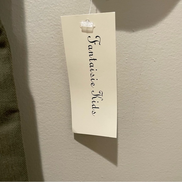 Fantaisie Kids Scottie Dog Overall and T Shirt Set Green Size 2 Toddler New - Picture 4 of 5